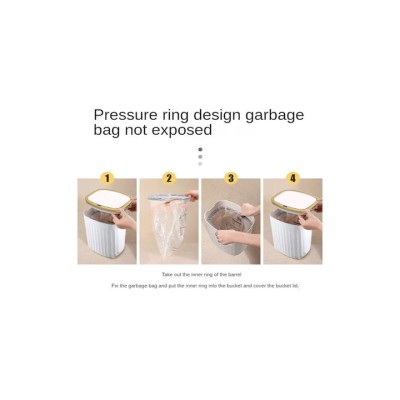 HOME USE HUH-0147 Κάδος Απορριμμάτων με Φωτοκύτταρο 9lt White  